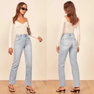 Reformation Cynthia Straight Jeans